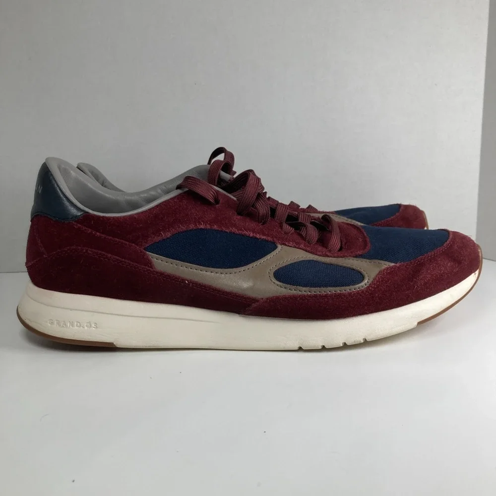 Cole Haan Grandpro Burgundy Mens Size 11.5 Classic Lace Up Running Shoes Sneaker